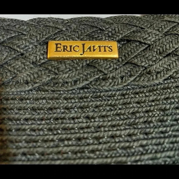 Eric javits black woven straw tote handbag - Picture 6 of 12